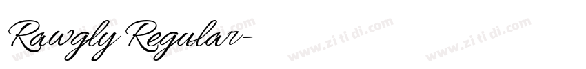 Rawgly Regular字体转换 Rawgly Regular字体转换